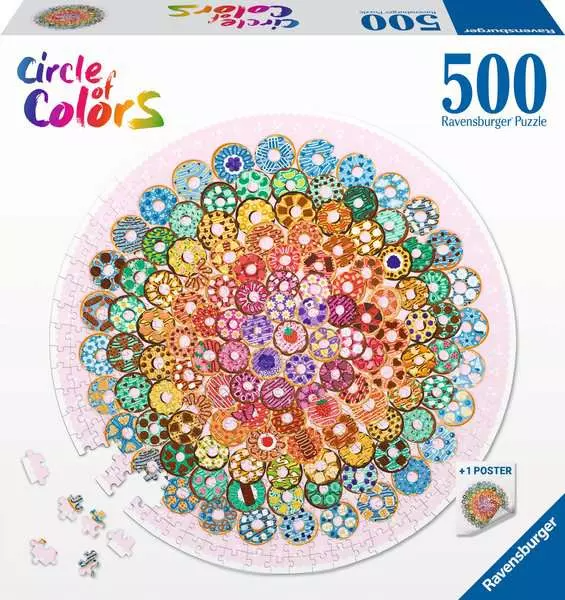 Ravensburger Donuts 500 pc Round Puzzle