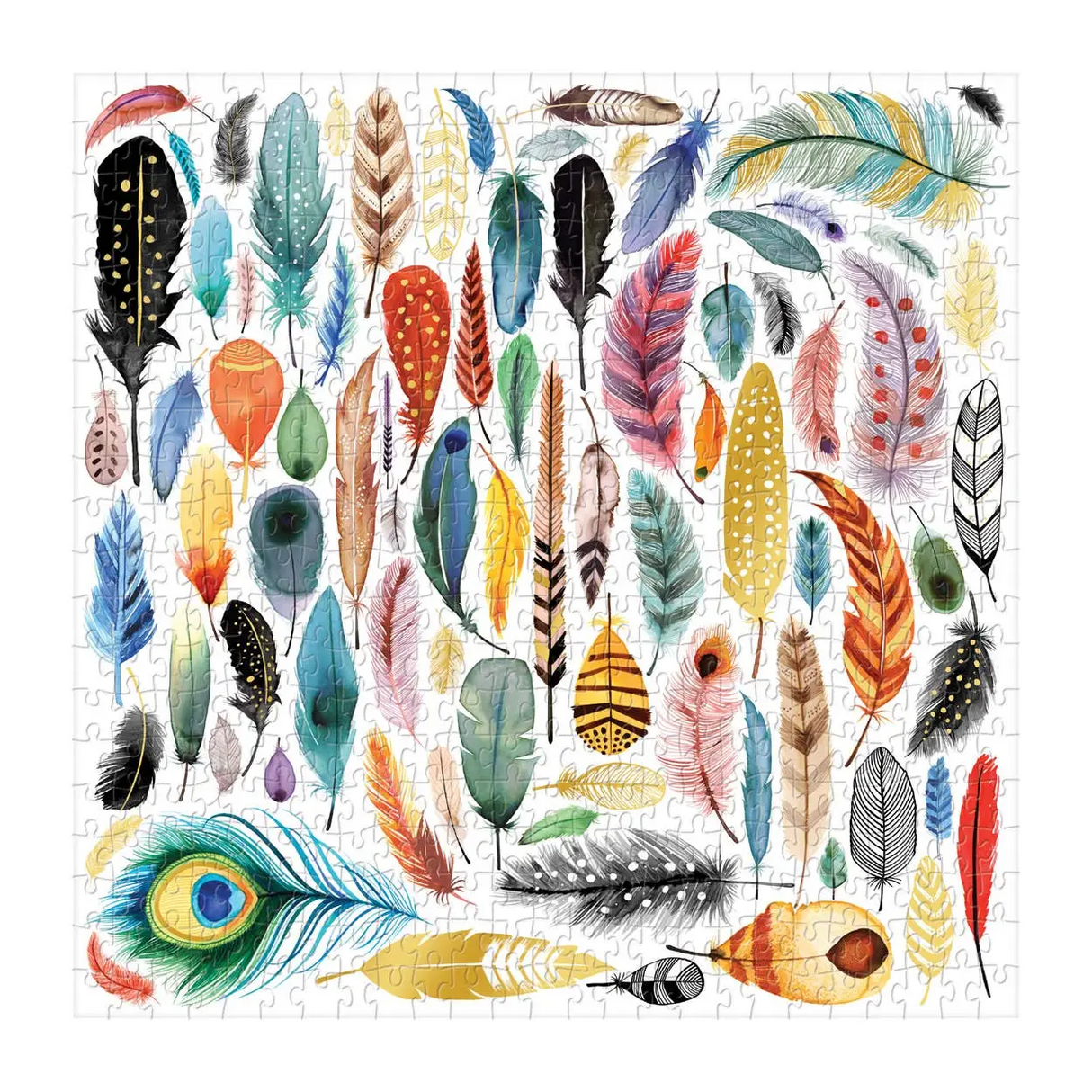 Galison - Feathers 500 Piece Foil Puzzle