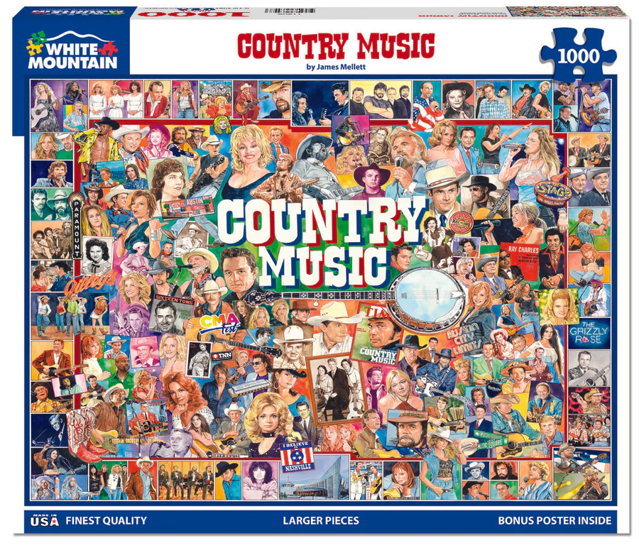 White Mountain Country Music - 1000 Piece Jigsaw Puzzle