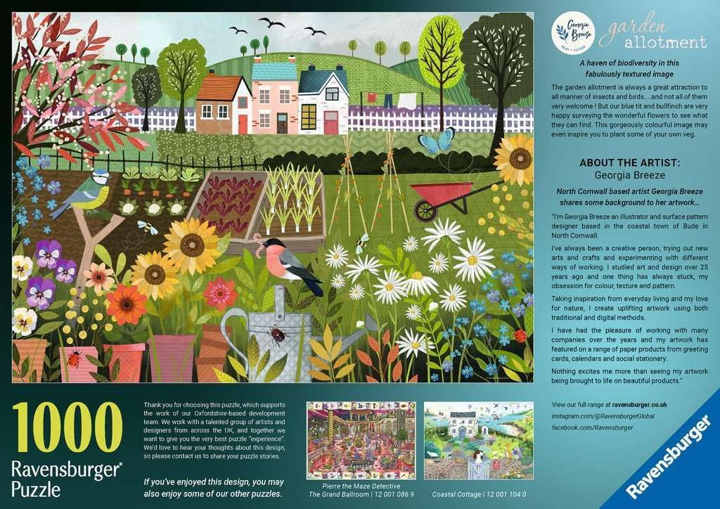 Ravensburger Garden Allotment 1000 Pc Puzzle