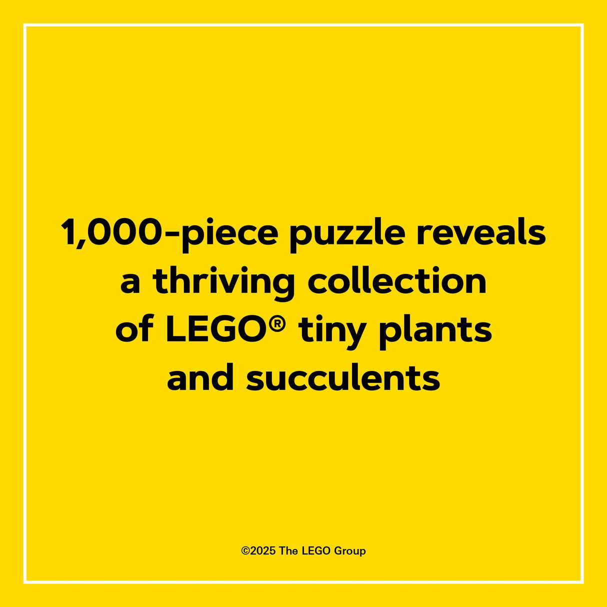LEGO Tiny Garden 1000-Piece Puzzle