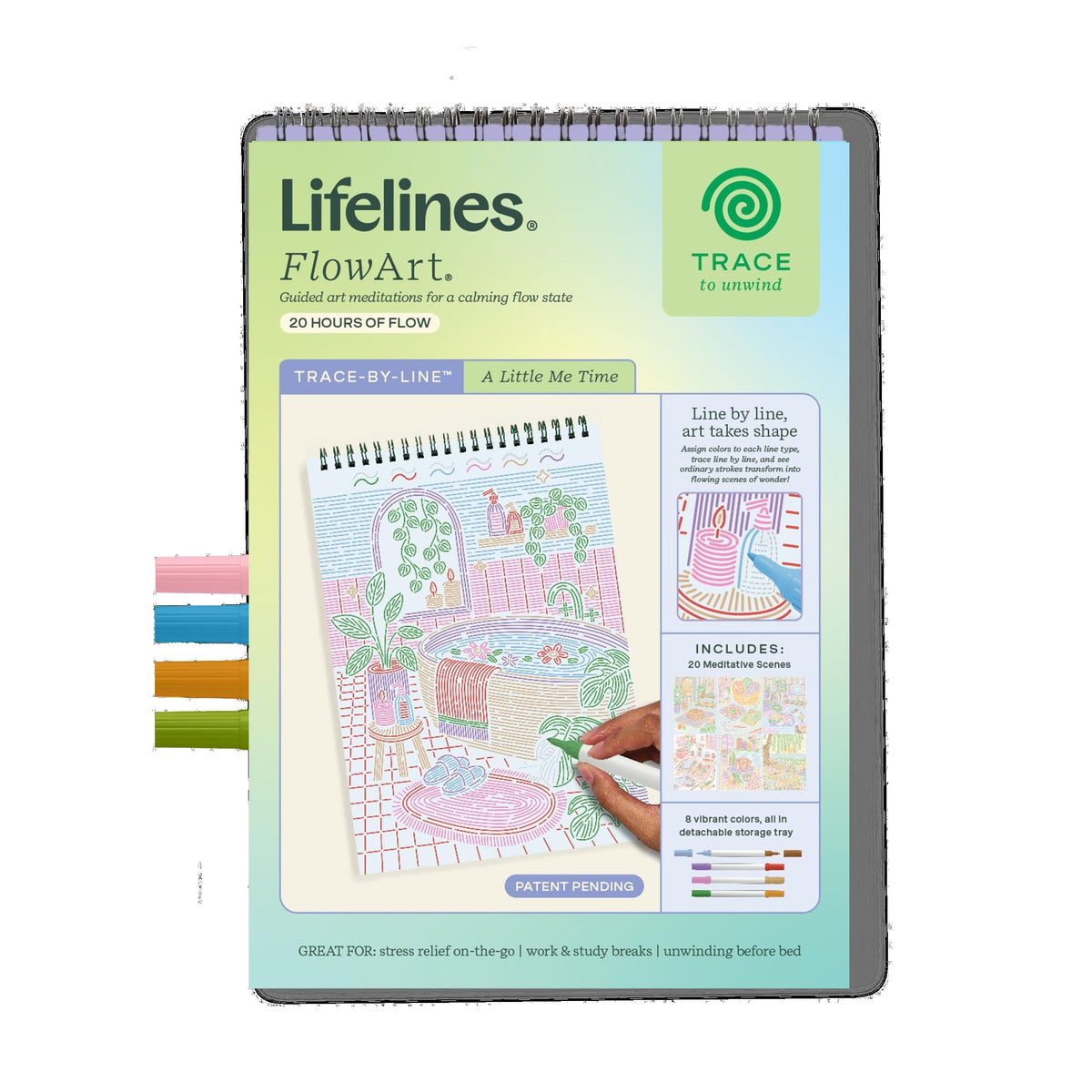 Lifelines FlowArt Trace-by-Line, A Little Me Time - package front