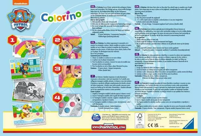 PAW Patrol Colorino Game