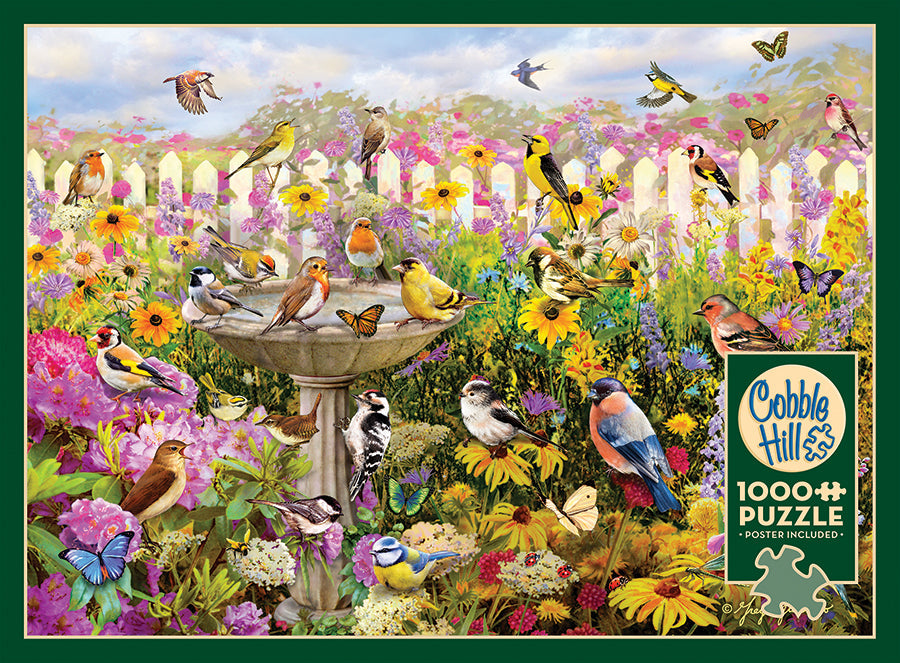 Cobble Hill Backyard Bird Bath | 1000 Piece Puzzle