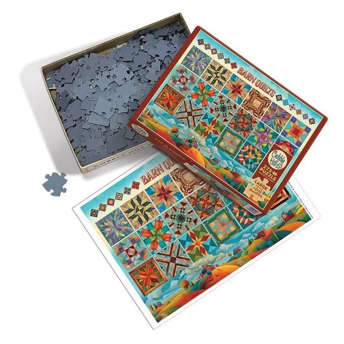 Cobble Hill Barn Quilts | Easy Handling 275 Piece puzzle