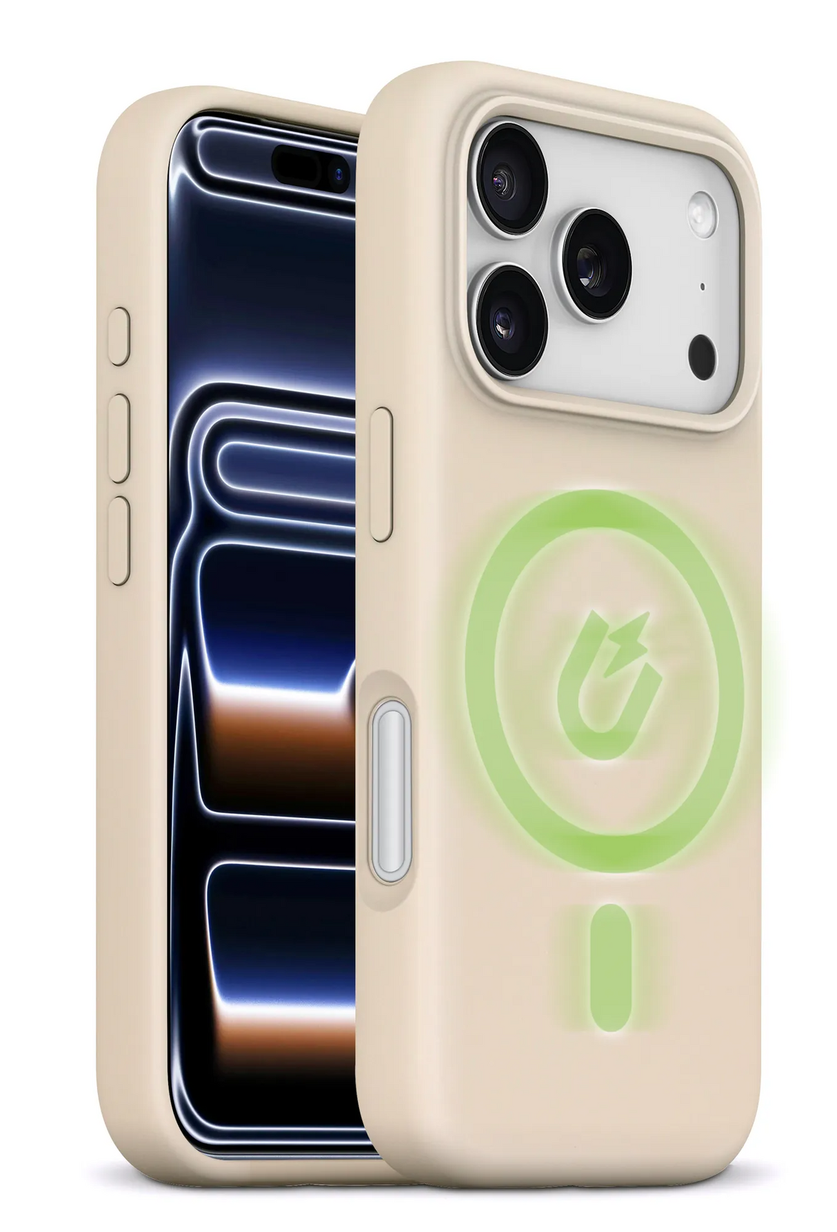 xBase iPhone 17 Pro - Liquid Silicone Gel/Rubber MagSafe Compatible Case - Desert Gold