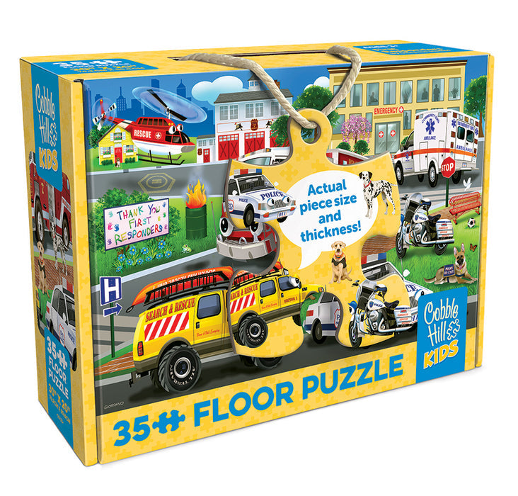 Cobble Hill First Responders (35pc Floor Puzzle | Rope Handle)
