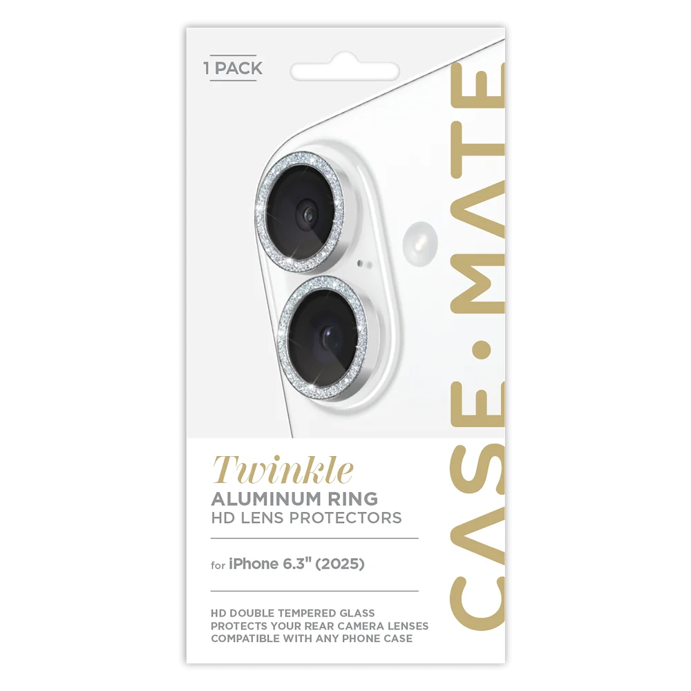 Case-Mate - Aluminum Camera Lens Glass Protector for Apple iPhone 17 - Twinkle