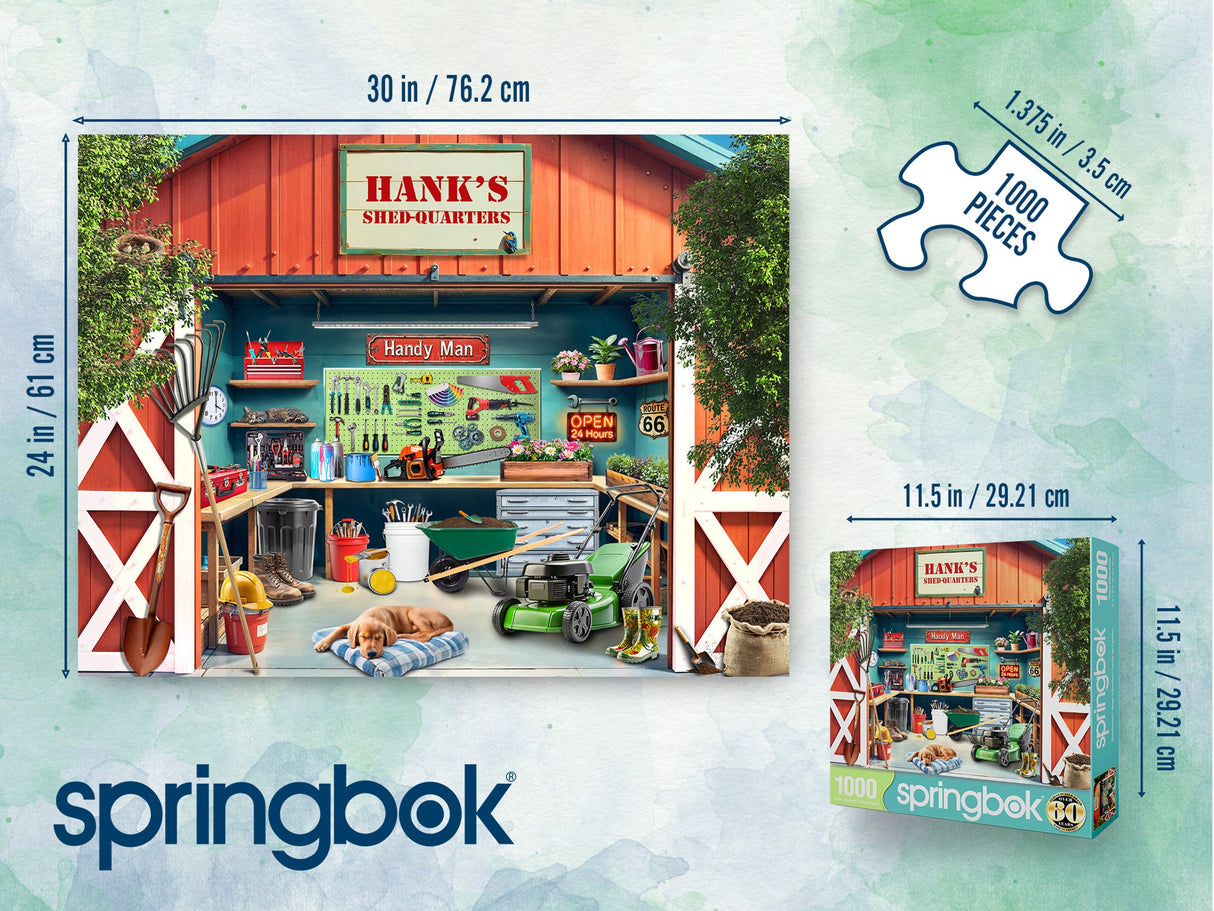 Springbok Shed-Quarters 1000 Piece Jigsaw Puzzle