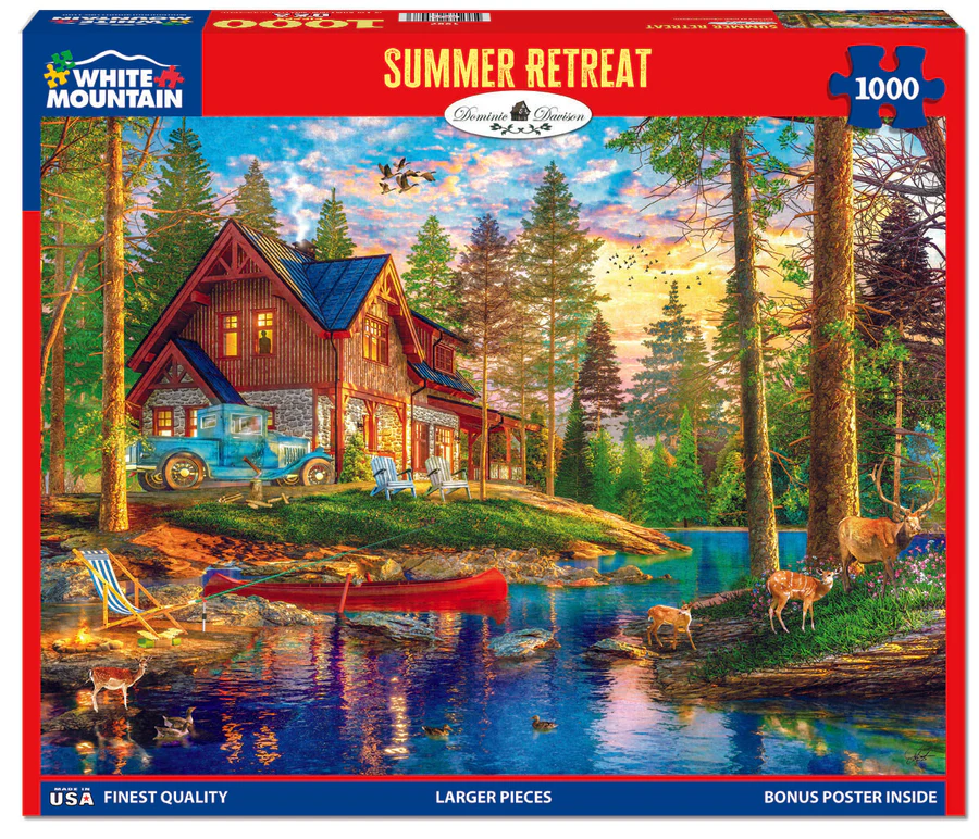White Mountain Puzzles - Summer Retreat (1907pz) - 1000 Piece Jigsaw Puzzle
