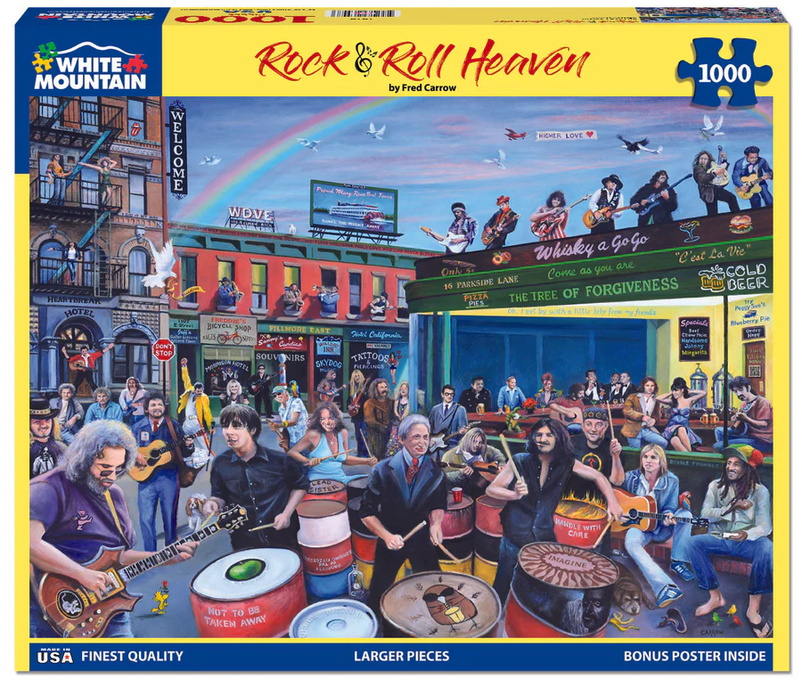 White Mountain Puzzles - Rock and Roll Heaven (1979pz) - 1000 Piece Jigsaw puzzle
