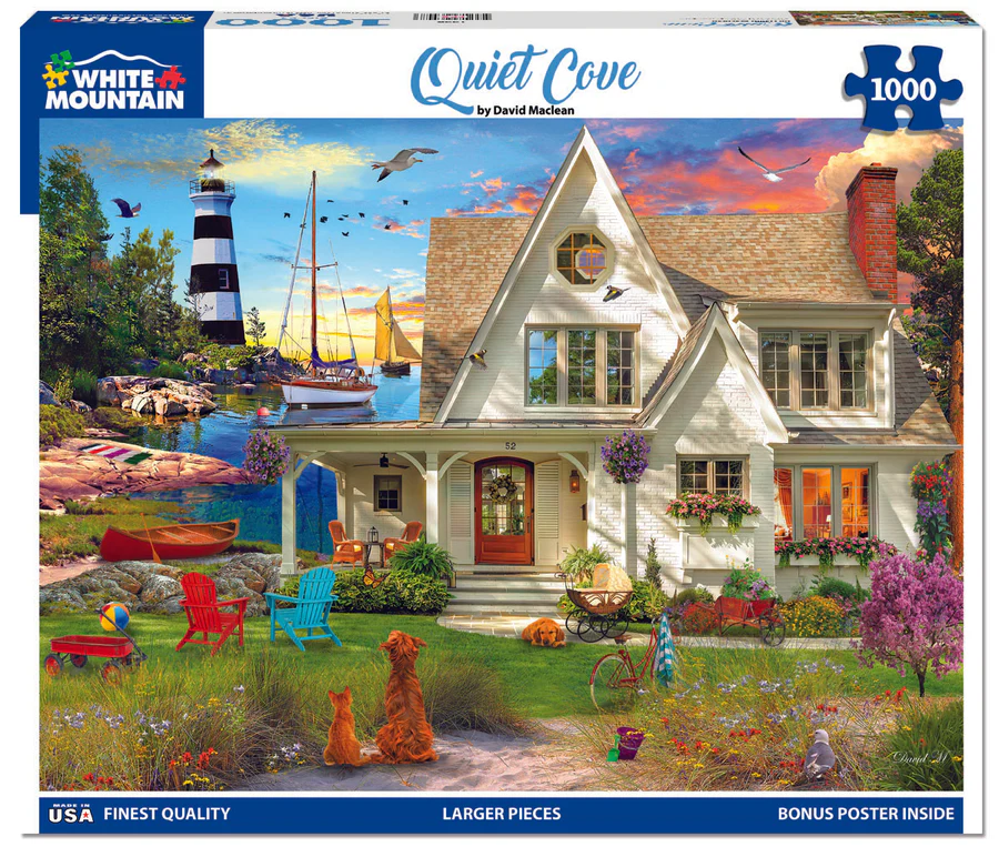 White Mountain Puzzles - Quiet Cove (1994pz) - 1000 Piece Jigsaw Puzzle