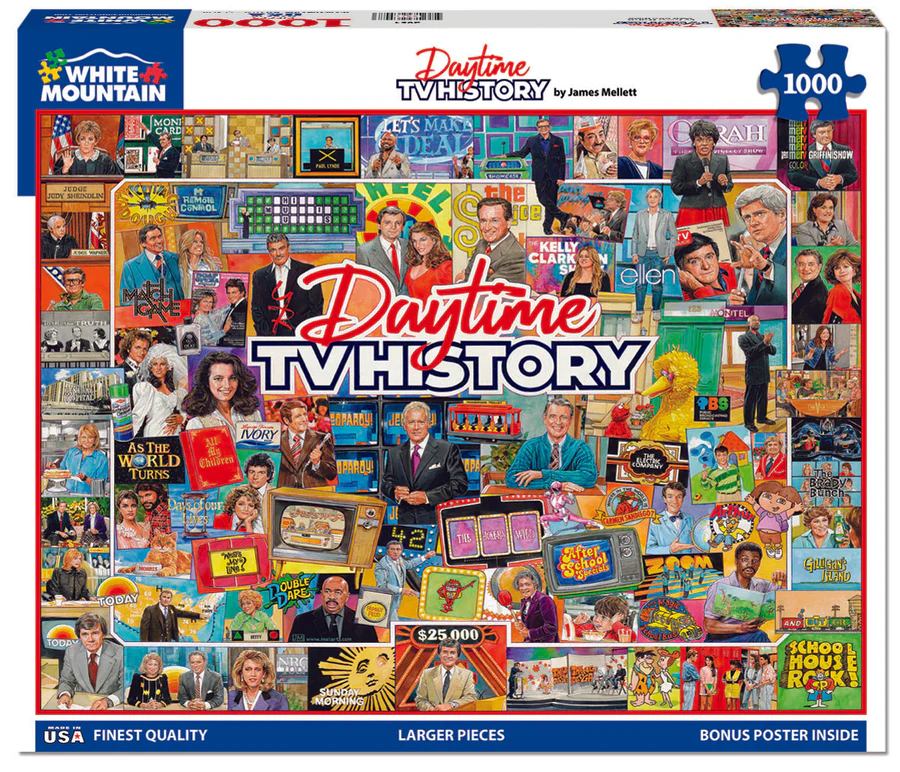 White Mountain Puzzles - Daytime TV History (2051pz) - 1000 Piece Jigsaw Piece