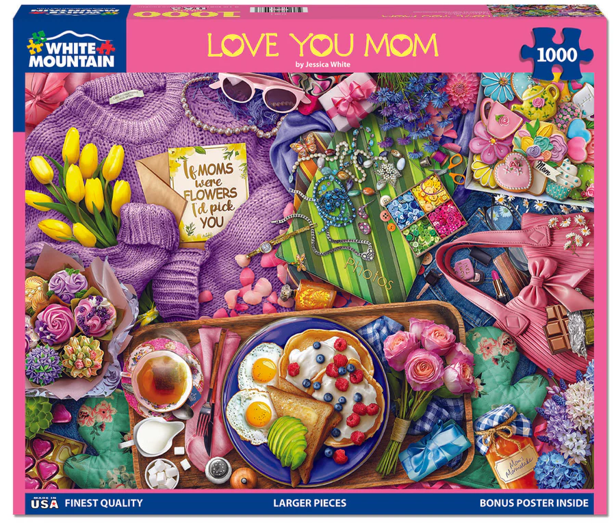 White Mountain Puzzles - Love You Mom (2067pz) - 1000 Piece Jigsaw Puzzle