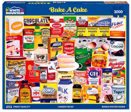 White Mountain Puzzles - Bake A Cake (2084pz) - 1000 Piece Jigsaw Puzzle