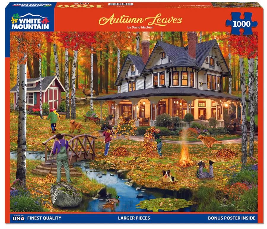 White Mountain Puzzles - Autumn Leaves (2135pz) - 1000 Piece Jigsaw Puzzle
