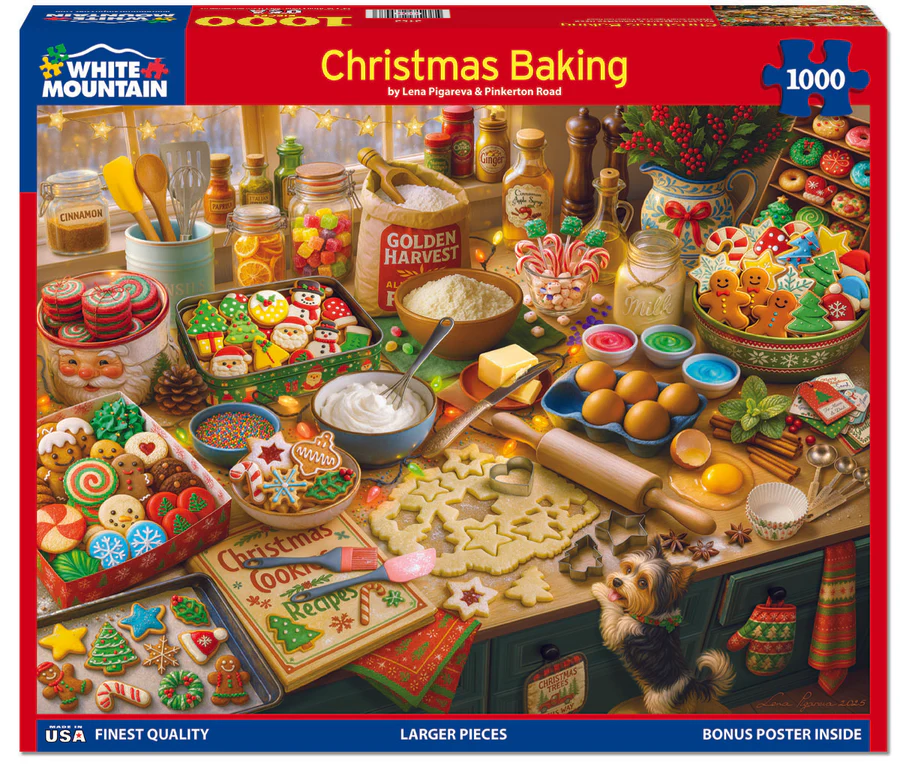 White Mountain Puzzles - Christmas Baking (2152pz) - 1000 Piece Jigsaw Puzzle