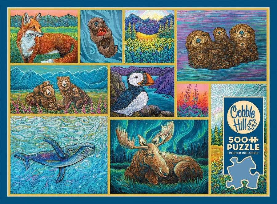 Cobble Hill Alaskan Animals 500 Piece Puzzle
