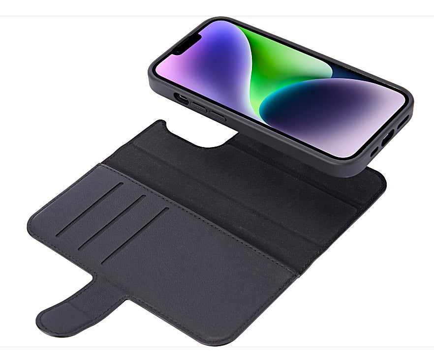 xBase iPhone 15 Pro Max (6.7) Folio Exec Wallet Case MagSafe Compatible - Black