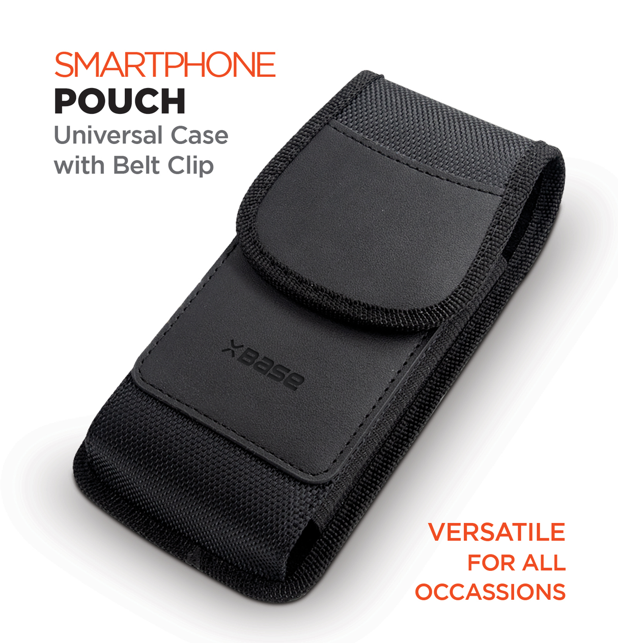 xBase Universal Phone Pouch Belt Clip w/Keychain - Extra Large