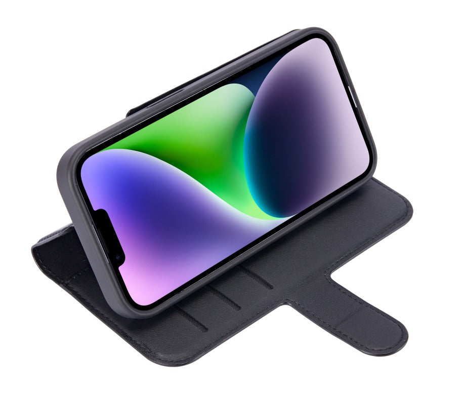 xBase iPhone 15 Pro Max (6.7) Folio Exec Wallet Case MagSafe Compatible - Black