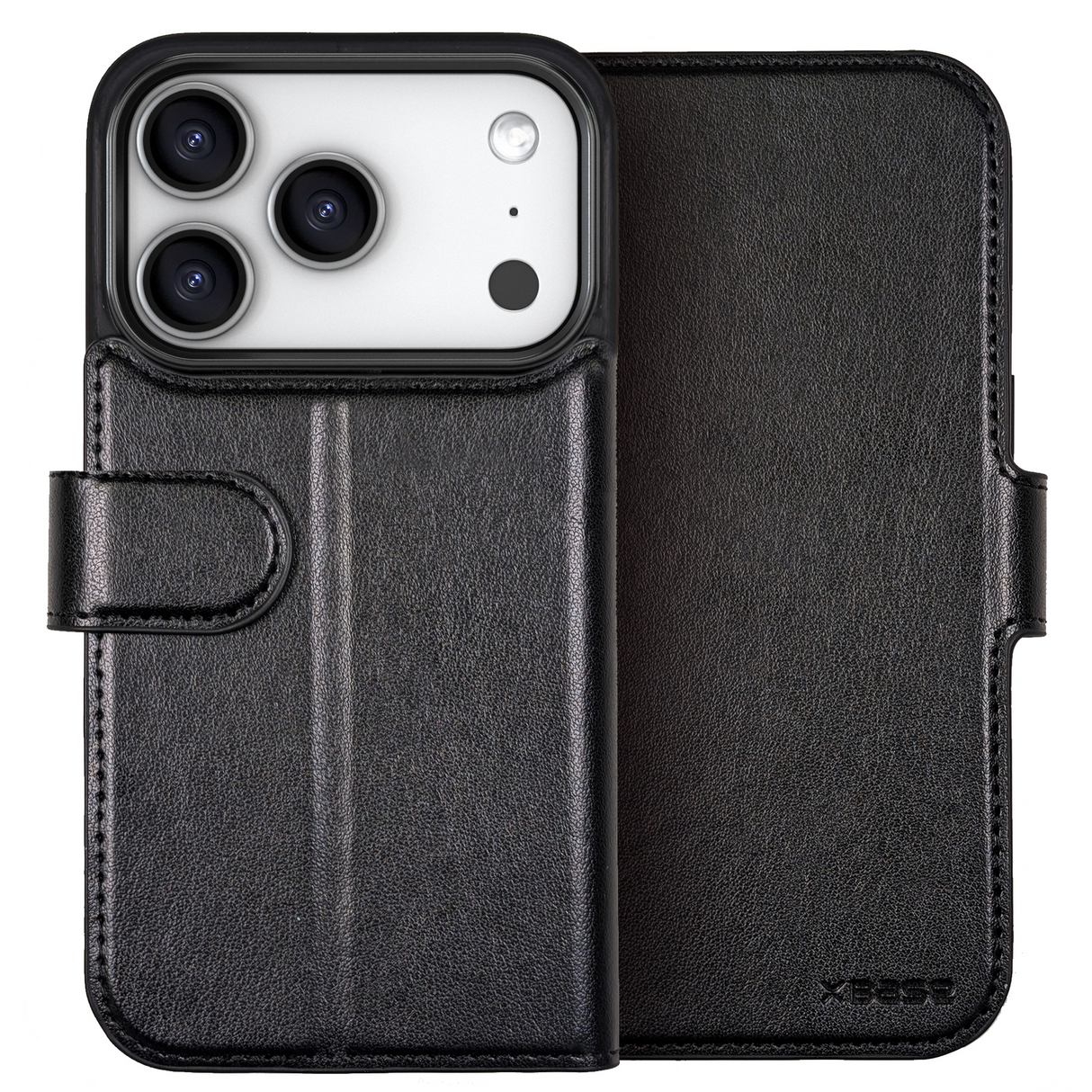 xBase iPhone 17 Pro Max Folio Exec Wallet Case MagSafe Compatible - Black