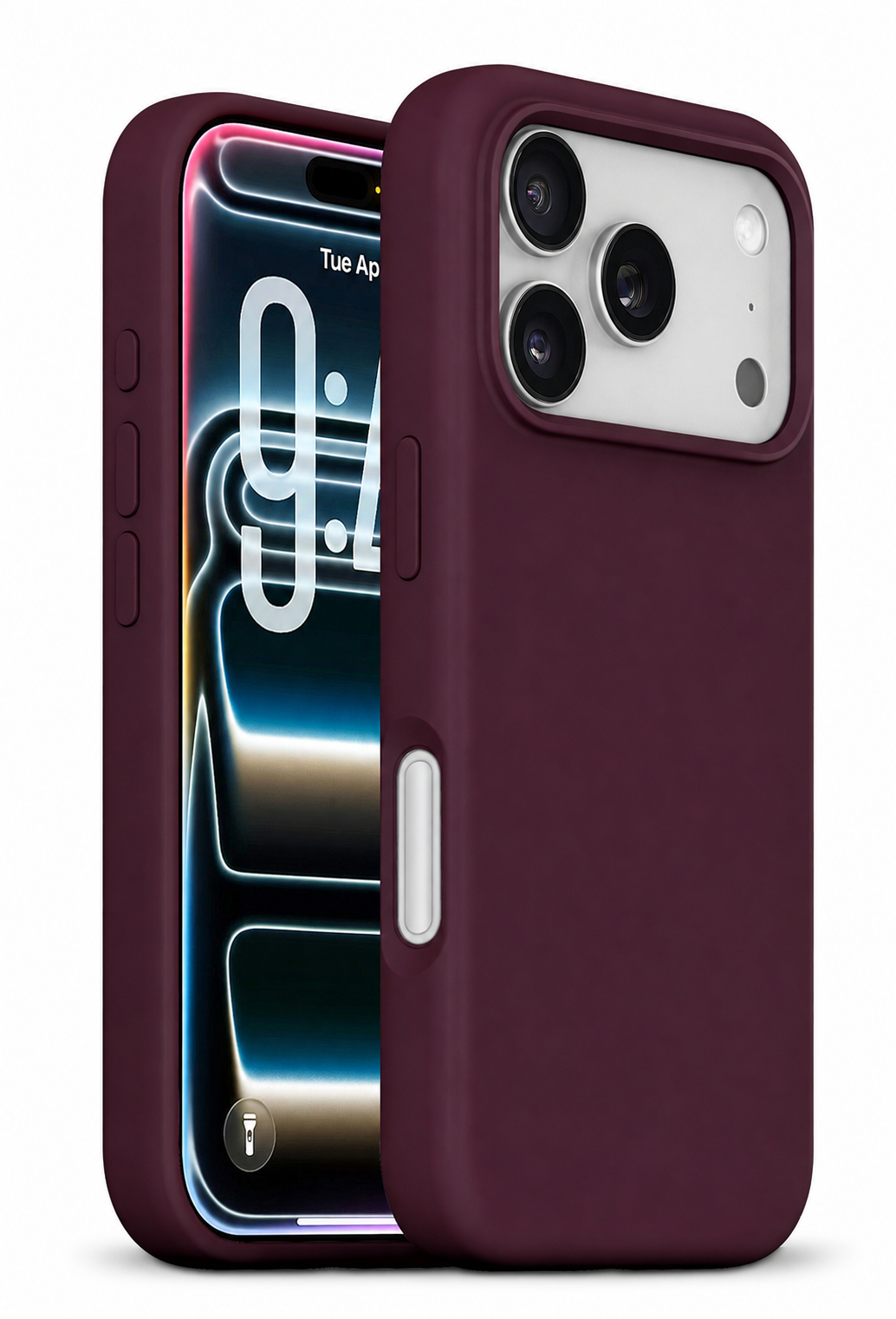 iPhone 18 Pro Max/17 Pro Max - Liquid Silicone Gel MagSafe Compatible Case - Black Cherry