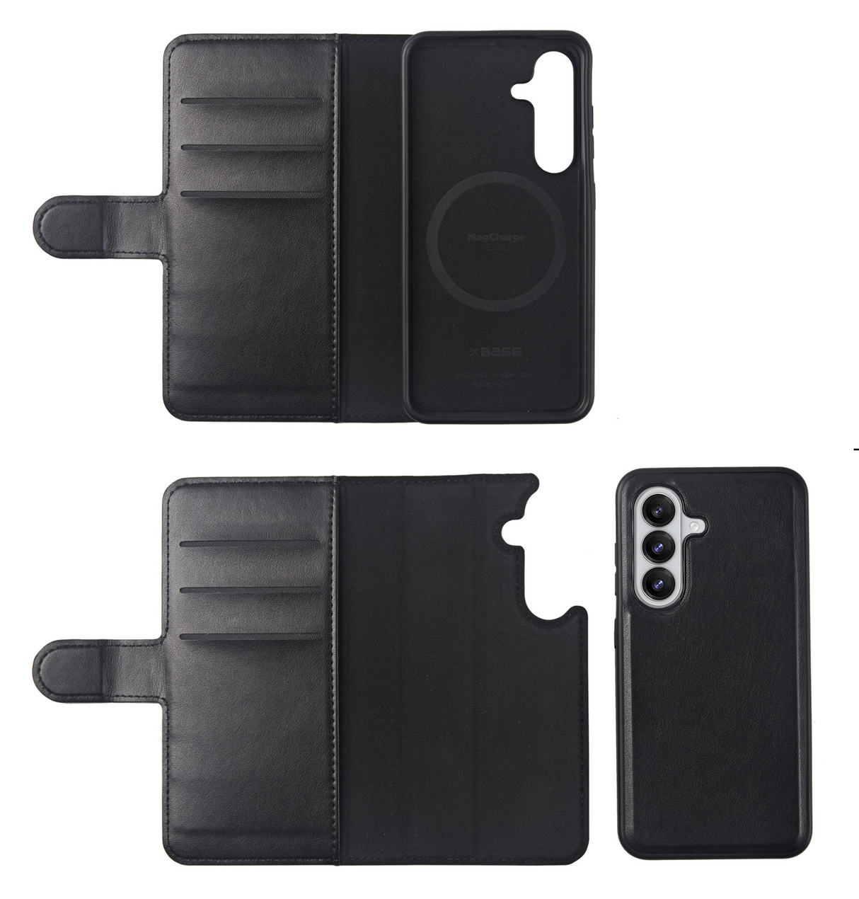 xBase Samsung S26 Exec Folio Wallet MagSafe Compatible Case - Black