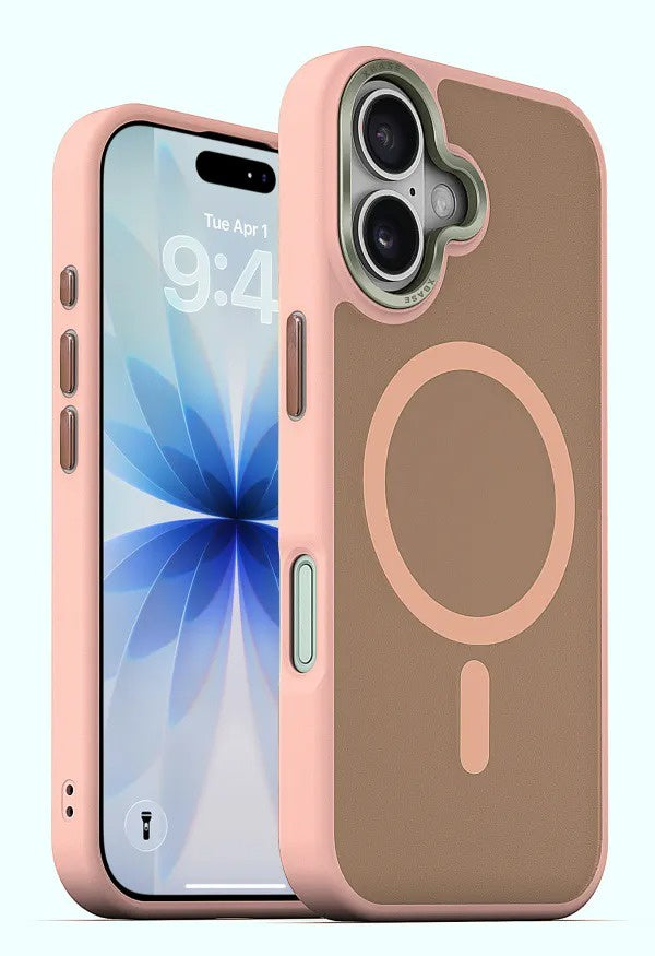xBase iPhone 17 - DuoHybrid MagSafe Compatible - Reinforced Protective Case - Pink