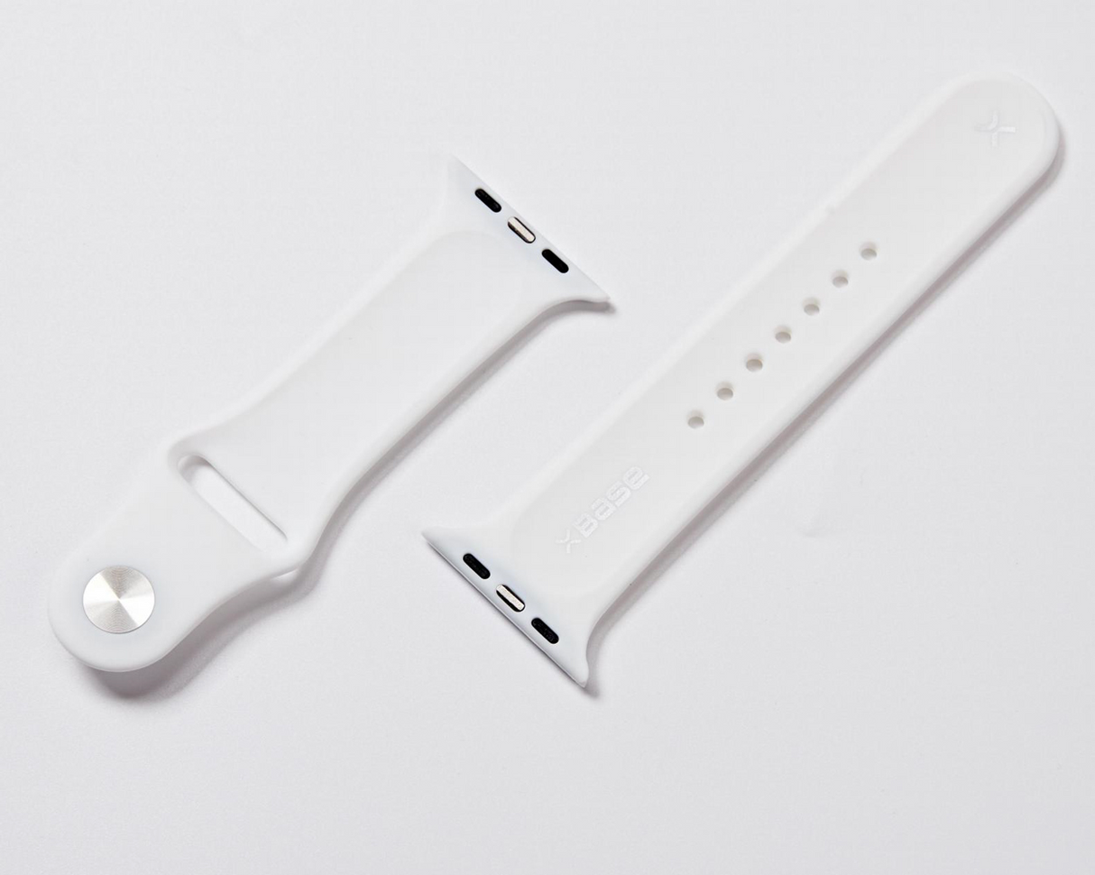 xBase Apple Watch Silicone Band - Large (42/44/45/49mm) - White