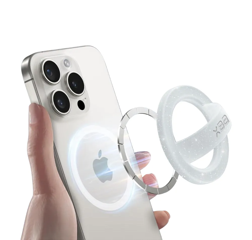 xBase Magnetic Loop Grip - Clear Sparkle