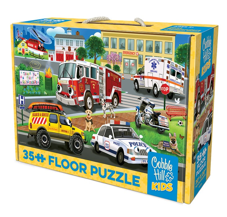 Cobble Hill First Responders (35pc Floor Puzzle | Rope Handle)