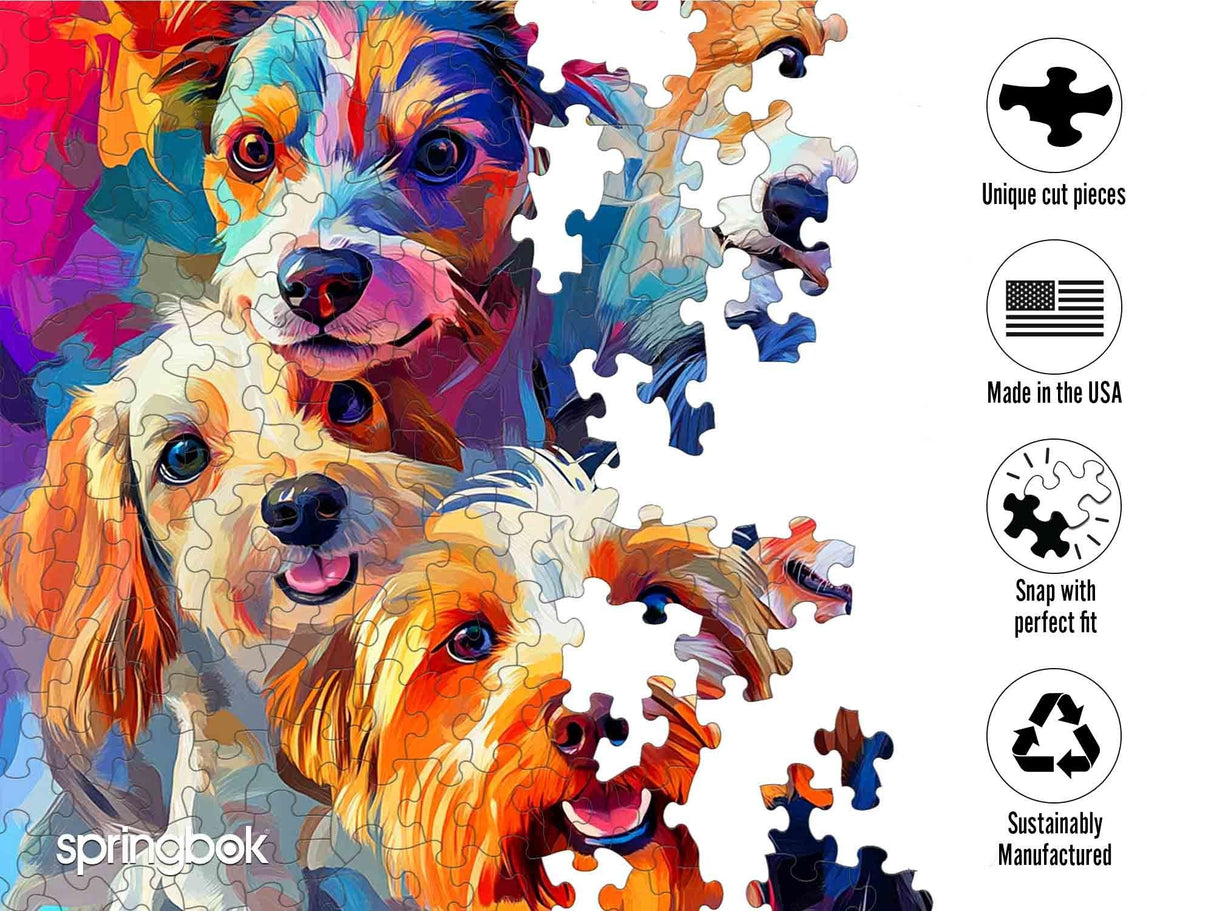 Springbok Puppy Rainbow Limited Release 500 Piece