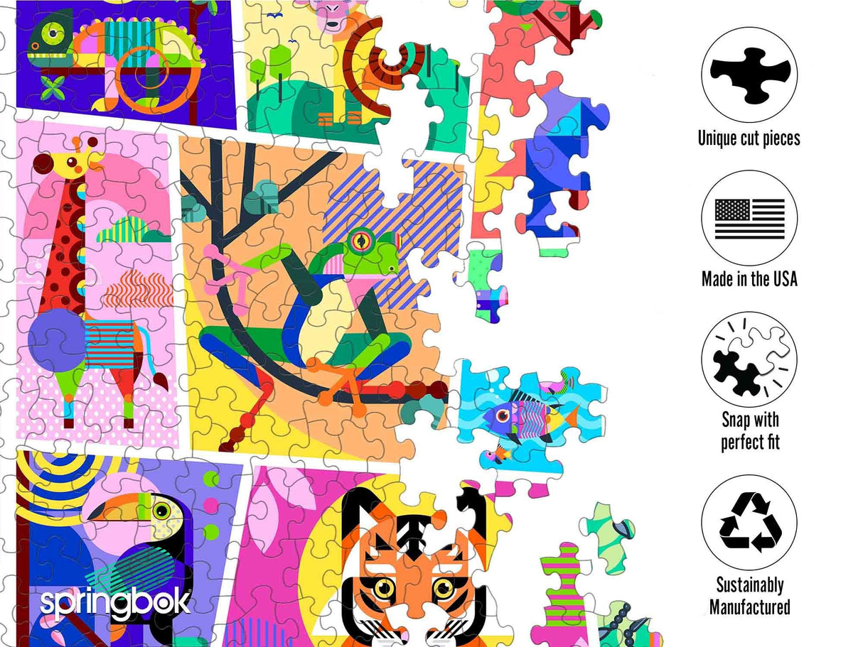 Springbok Geometric Jungles 500 Piece Jigsaw Puzzle