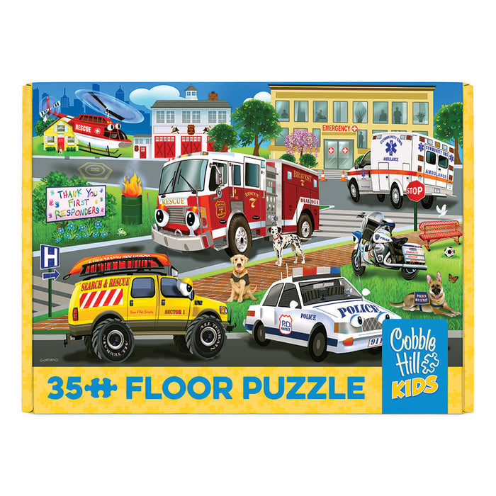 Cobble Hill First Responders (35pc Floor Puzzle | Rope Handle)