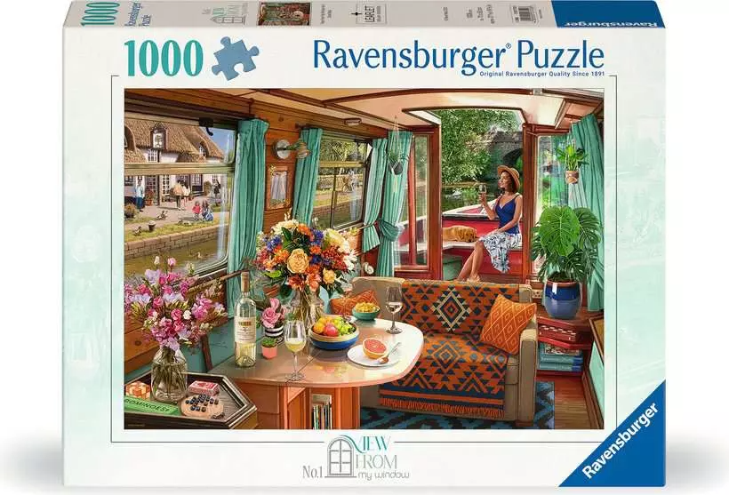 Ravensburger Canal Boat 1000 Pc Puzzle