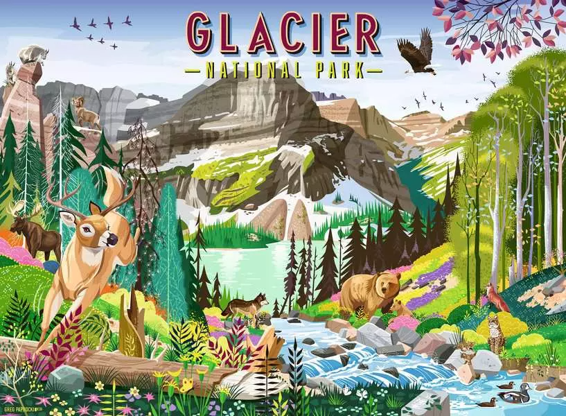 Ravensburger Glacier National Park 500 Pc Puzzle