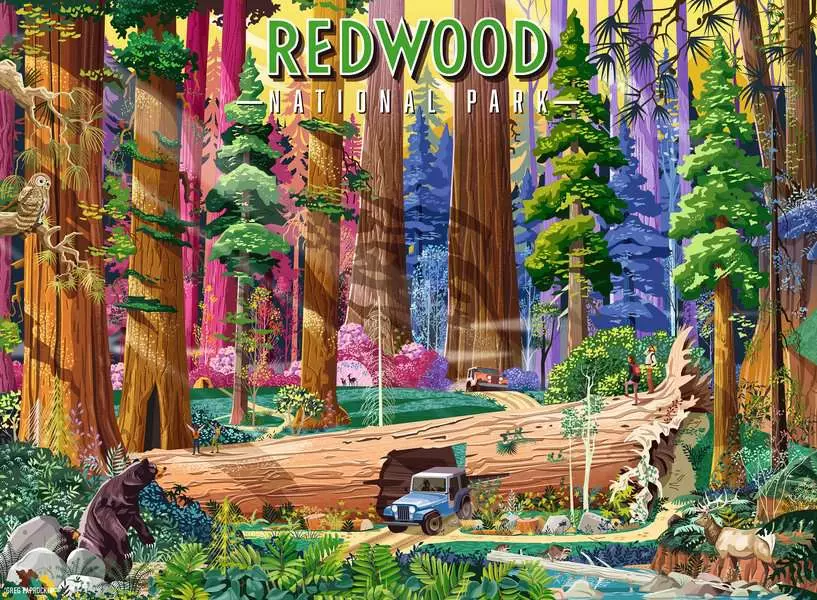 Ravensburger Redwood National Park 500 Pc Puzzle