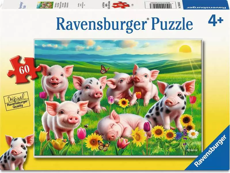 Ravensburger Precious Piglets 60 Pc Puzzle