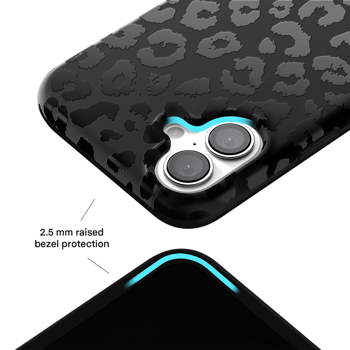 Iphone 16 Plus Magsafe Case - Black Leopard