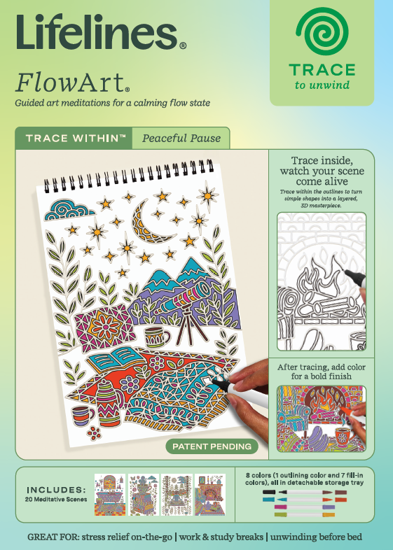 FlowArt: Trace Within, Peaceful Pause