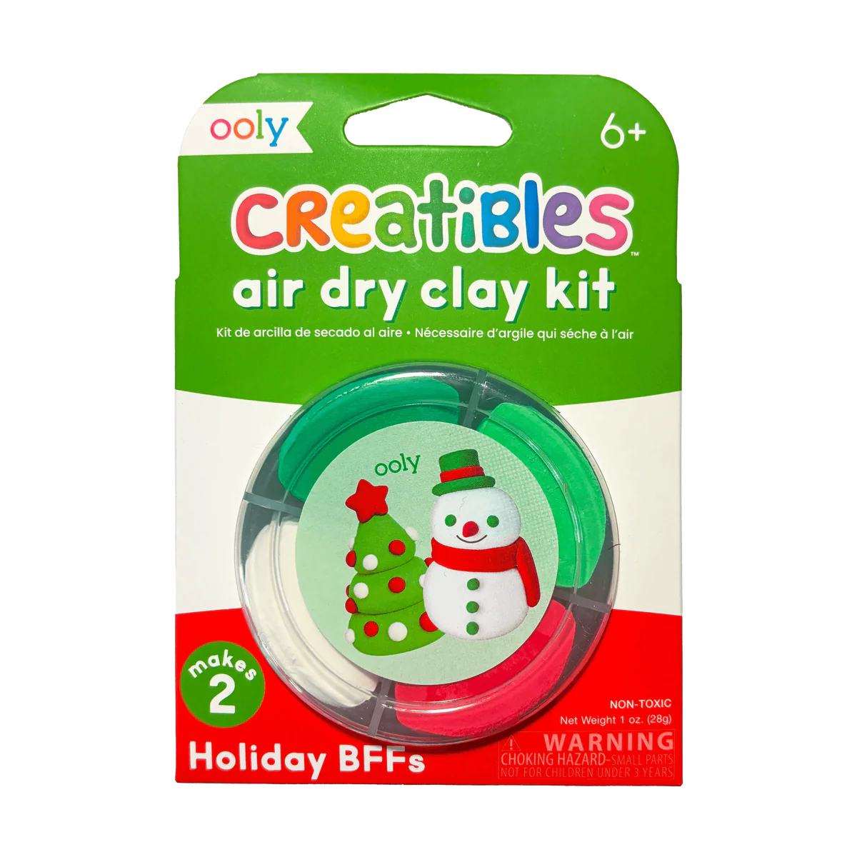 Creatibles Mini Air Dry Clay Kit - Holiday BFFs - 2 Designs