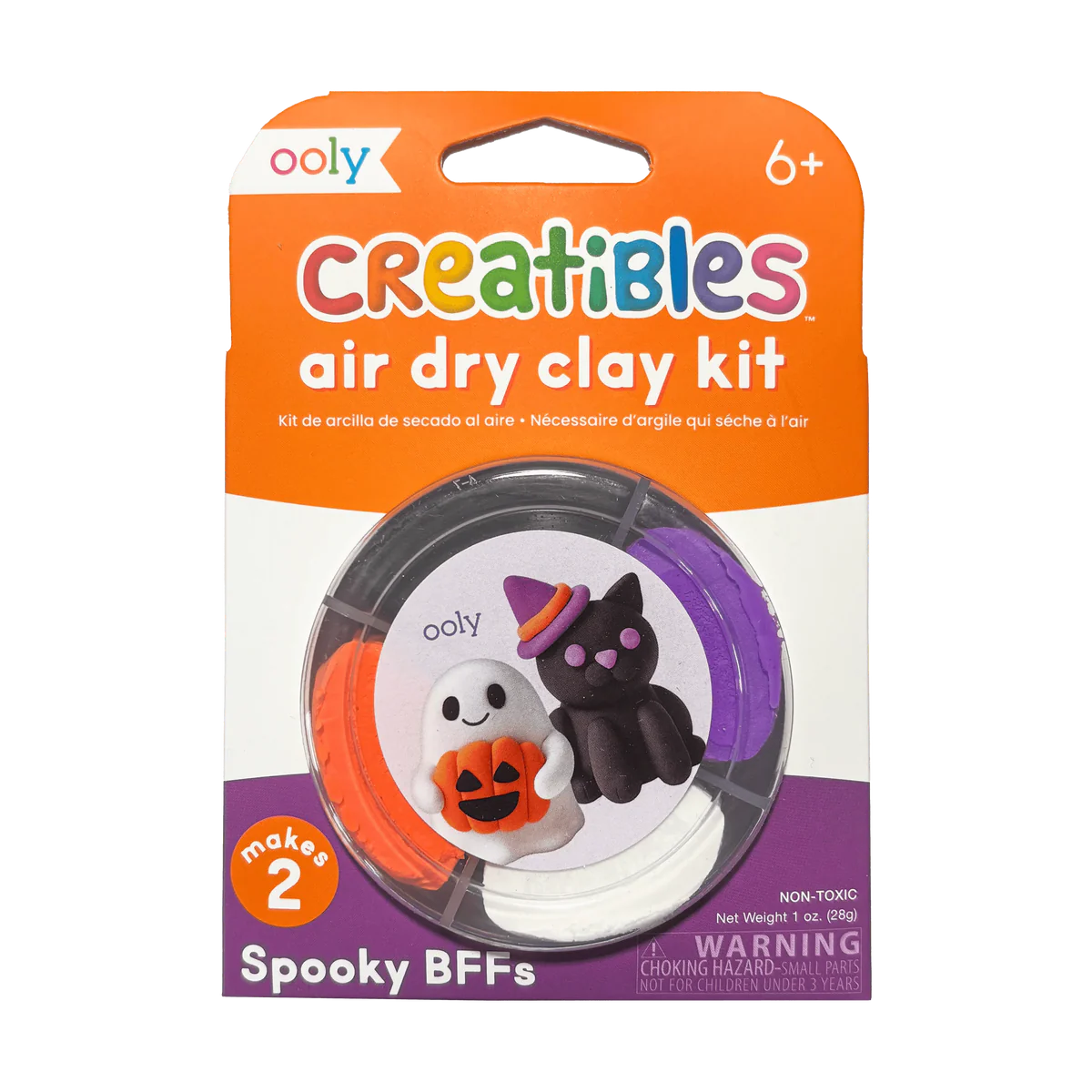 Creatibles Mini Air Dry Clay - Spooky BFFs - 2 Designs