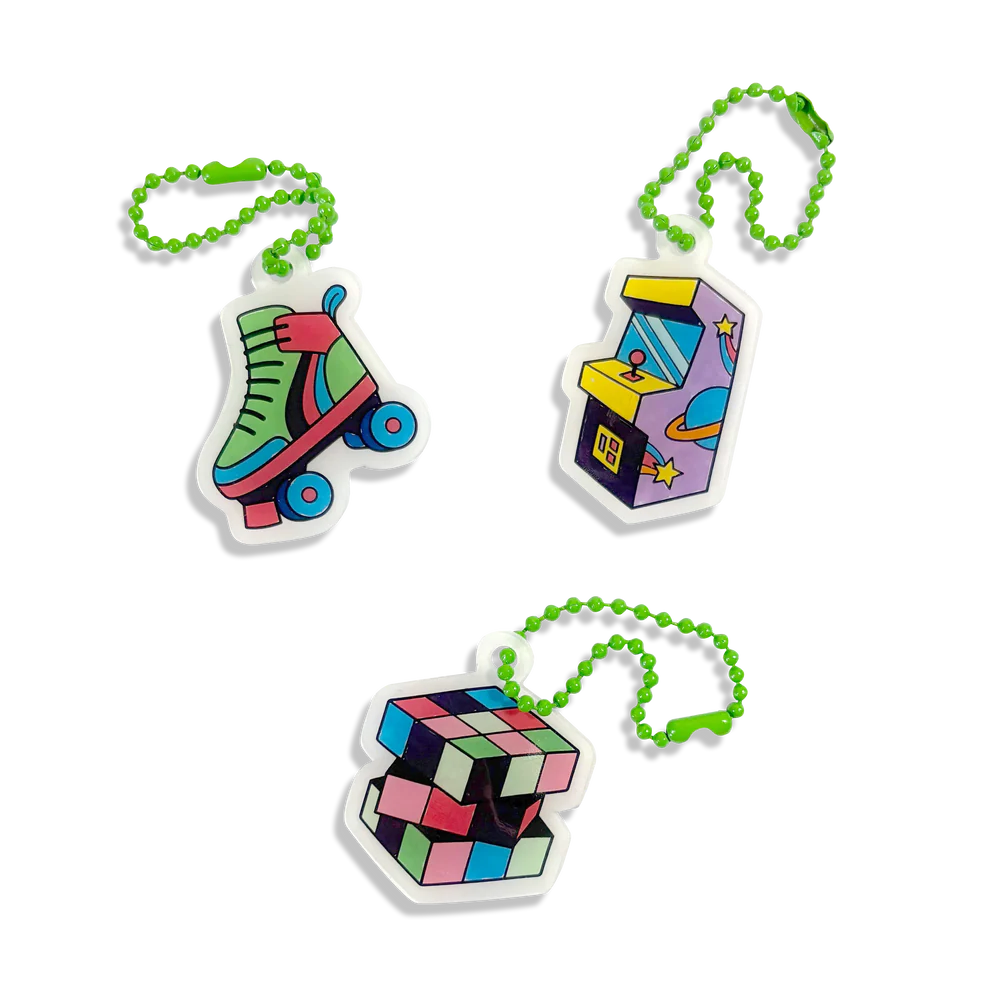 Shrink-Its! Mini DIY Shrink Art Kit - Rad Times - 5 Charms