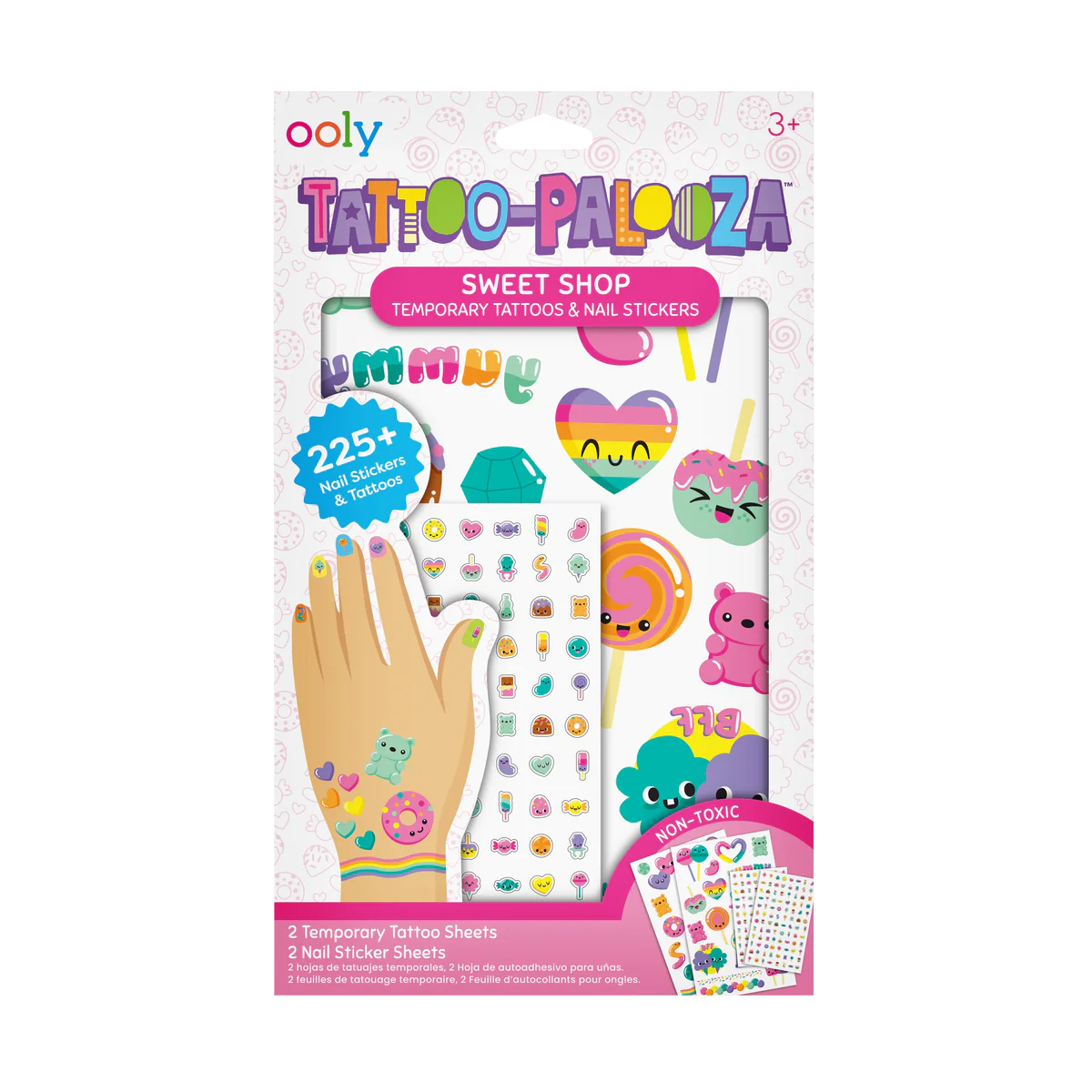 Tattoo-Palooza Temporary Tattoos & Nail Stickers - Sweet Shop