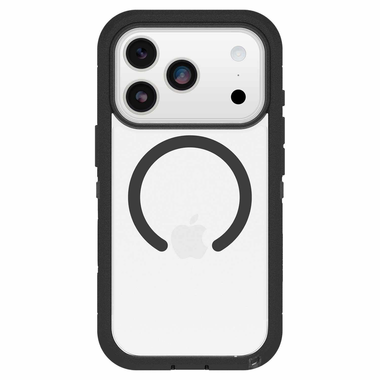 OtterBox Defender Pro XT Clear compatlble with MagSafe Case w/Camera Control iPhone 17 Pro Dark Side (Black)