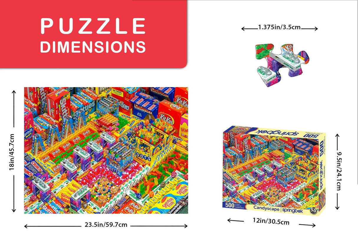 Springbok Candyscape 500 Piece Jigsaw Puzzle