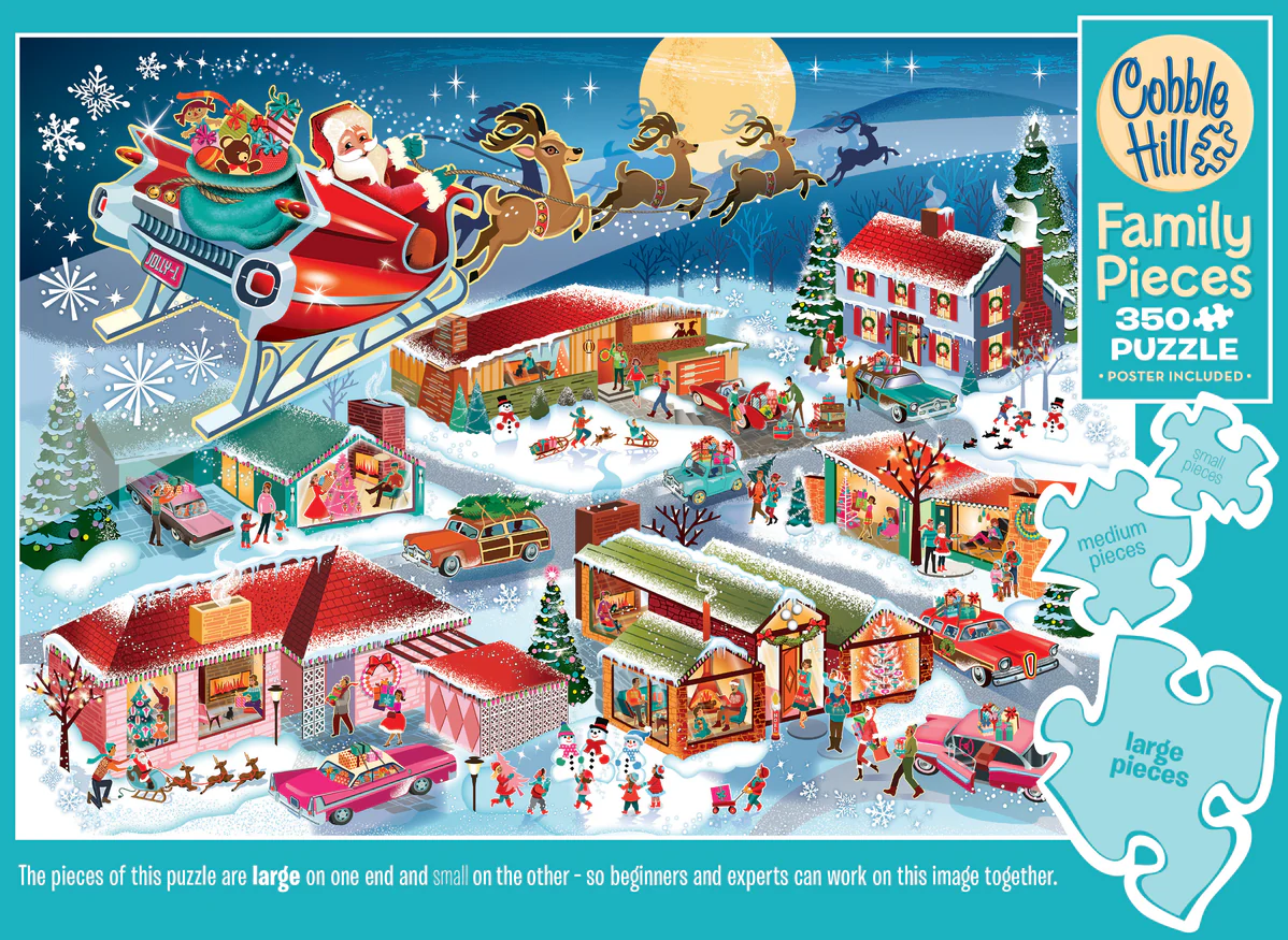 Cobble Hill Santa's Flyby | Family Pieces 350