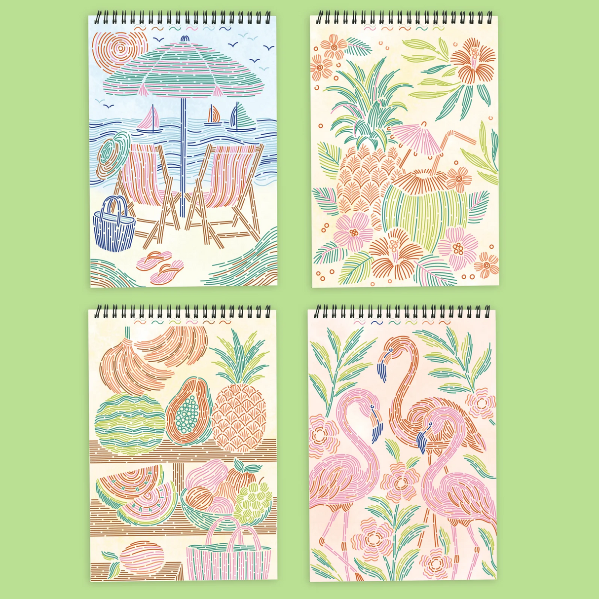 FlowArt® - Trace-By-Line, Tropical Paradise