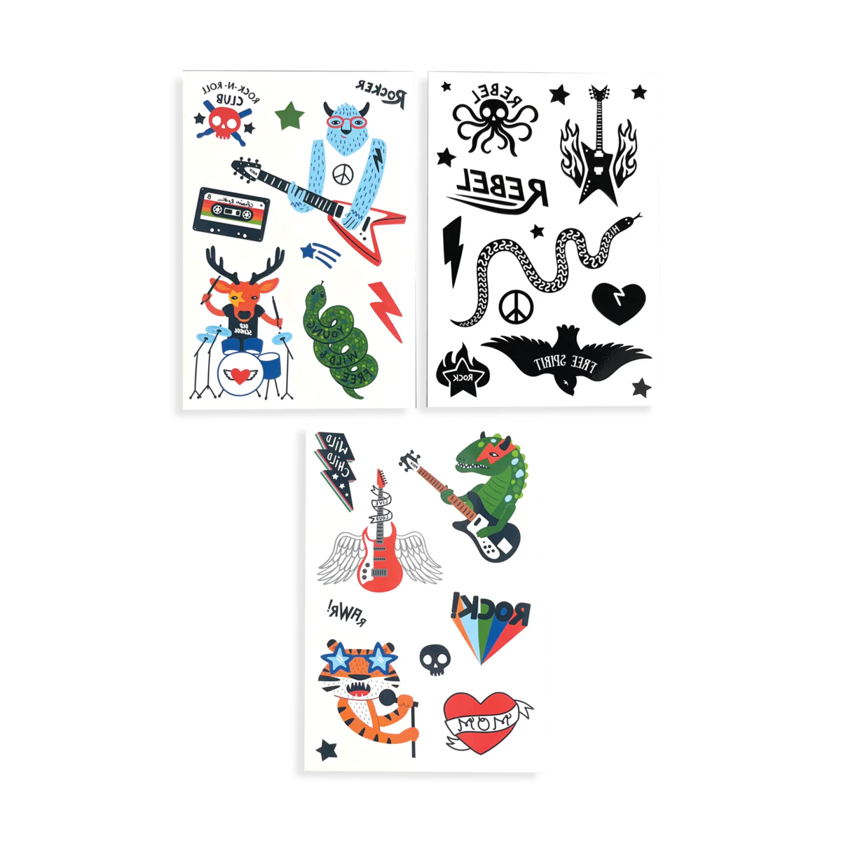 Mini Tattoo Palooza Temporary Tattoos - I Wanna Rock!